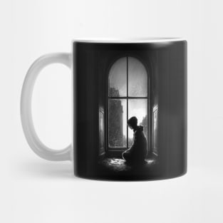 Sad Anime Boy manga style Mug